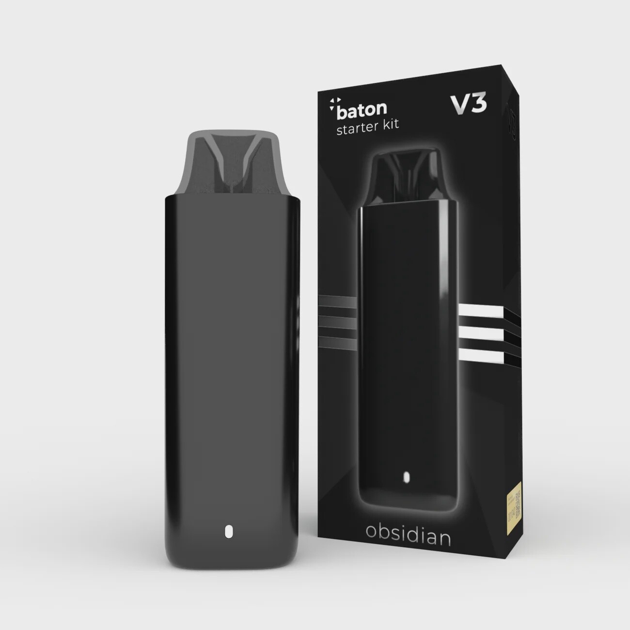 Baton V3 Refillable Pod System, Color: Obsidian