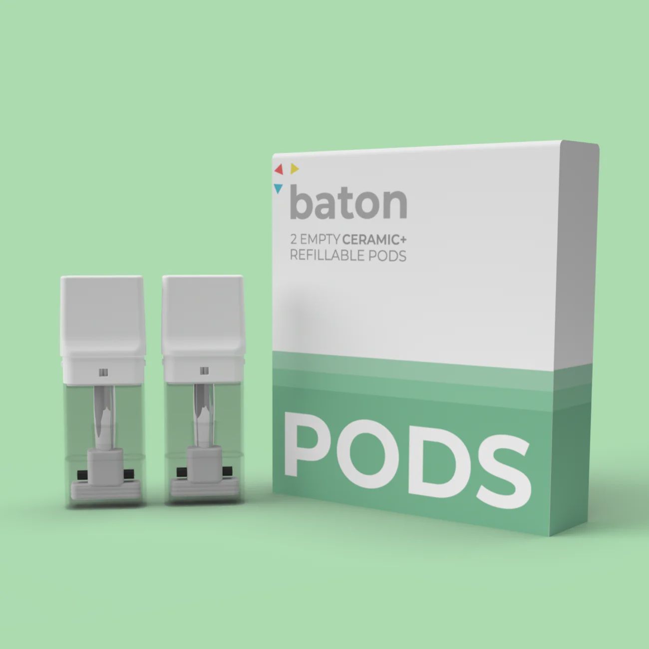 Baton Refillable Pods 2 Pack, Type: Ceramic Pods 2 Pk