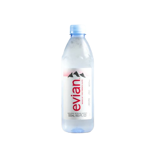 Evian Water, Size: 1 Liter Evian Water