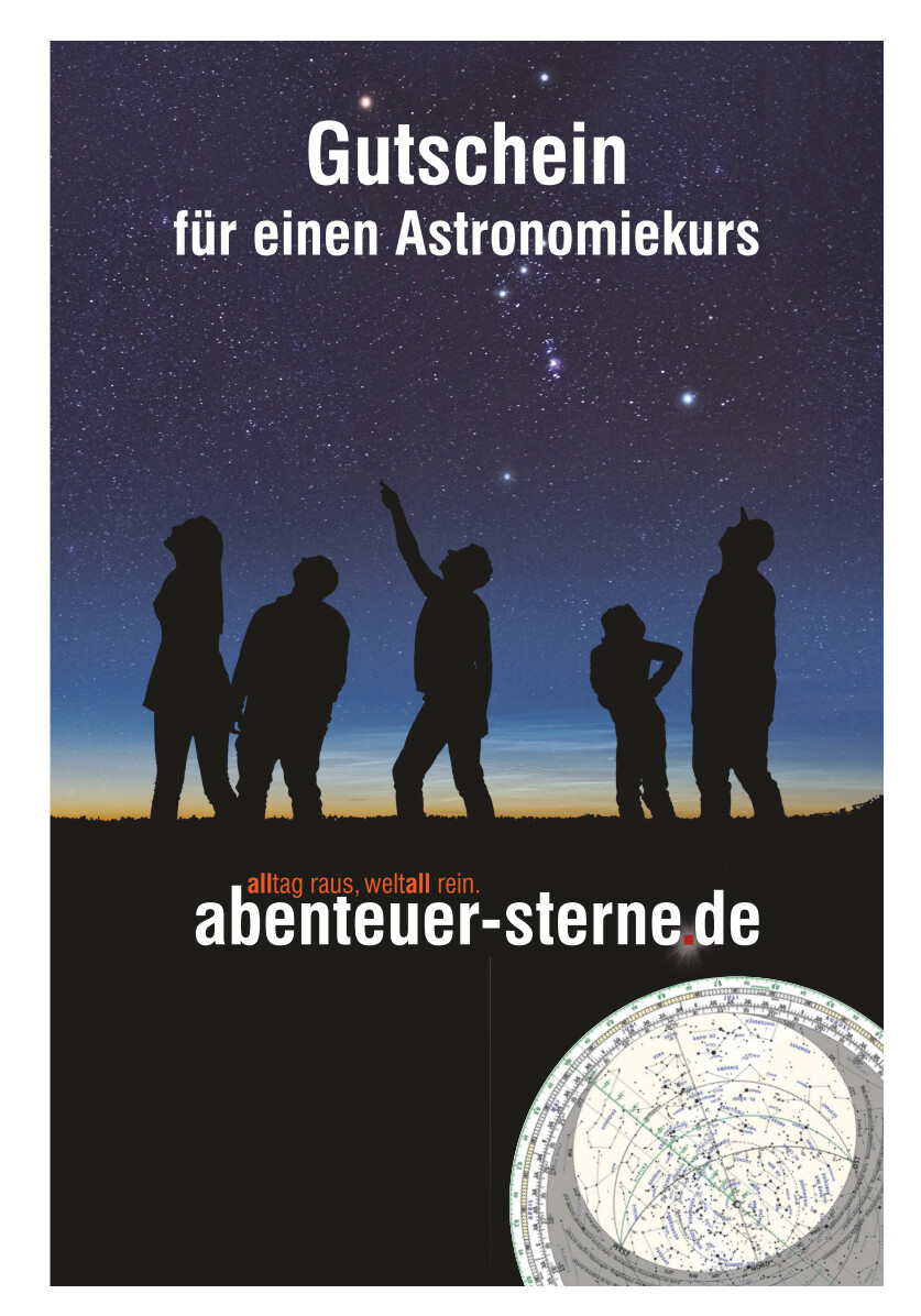 Gutschein für einen Astronomie-Einsteiger-Kurs (2 Tage, Chiemsee)