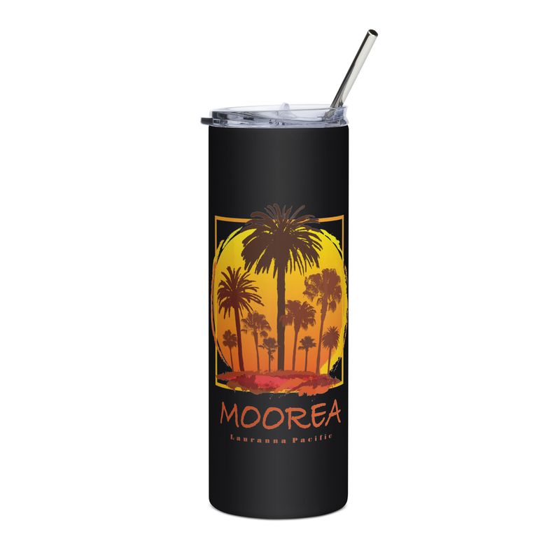 Moorea Sunset Palms Stainless Steel Tumbler