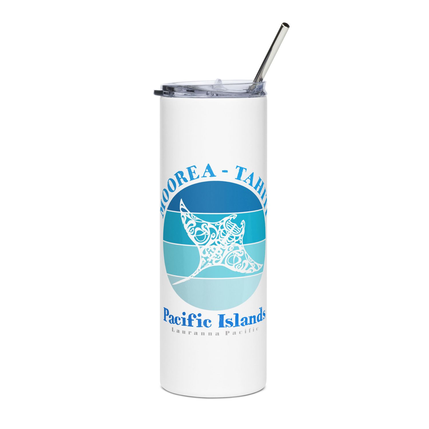 Manta Ray Moorea Tahiti Ocean Stainless Steel Tumbler