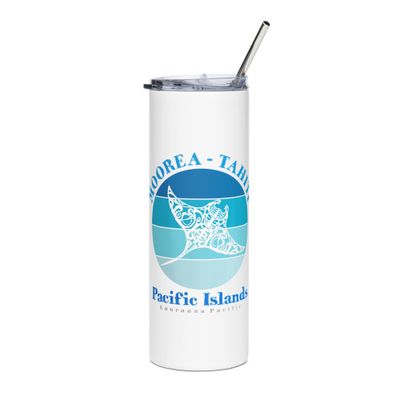 Manta Ray Moorea Tahiti Ocean Stainless Steel Tumbler