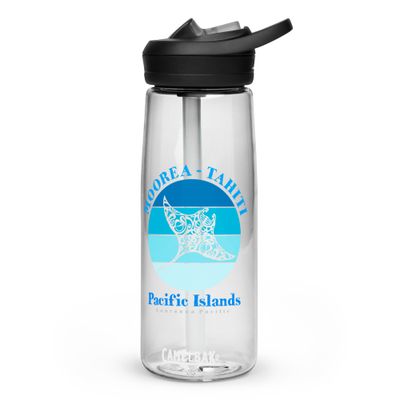 Manta Ray Moorea Tahiti Ocean Sports Water Bottle