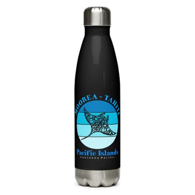 Manta Ray Moorea Tahiti Ocean Stainless Steel Water Bottle