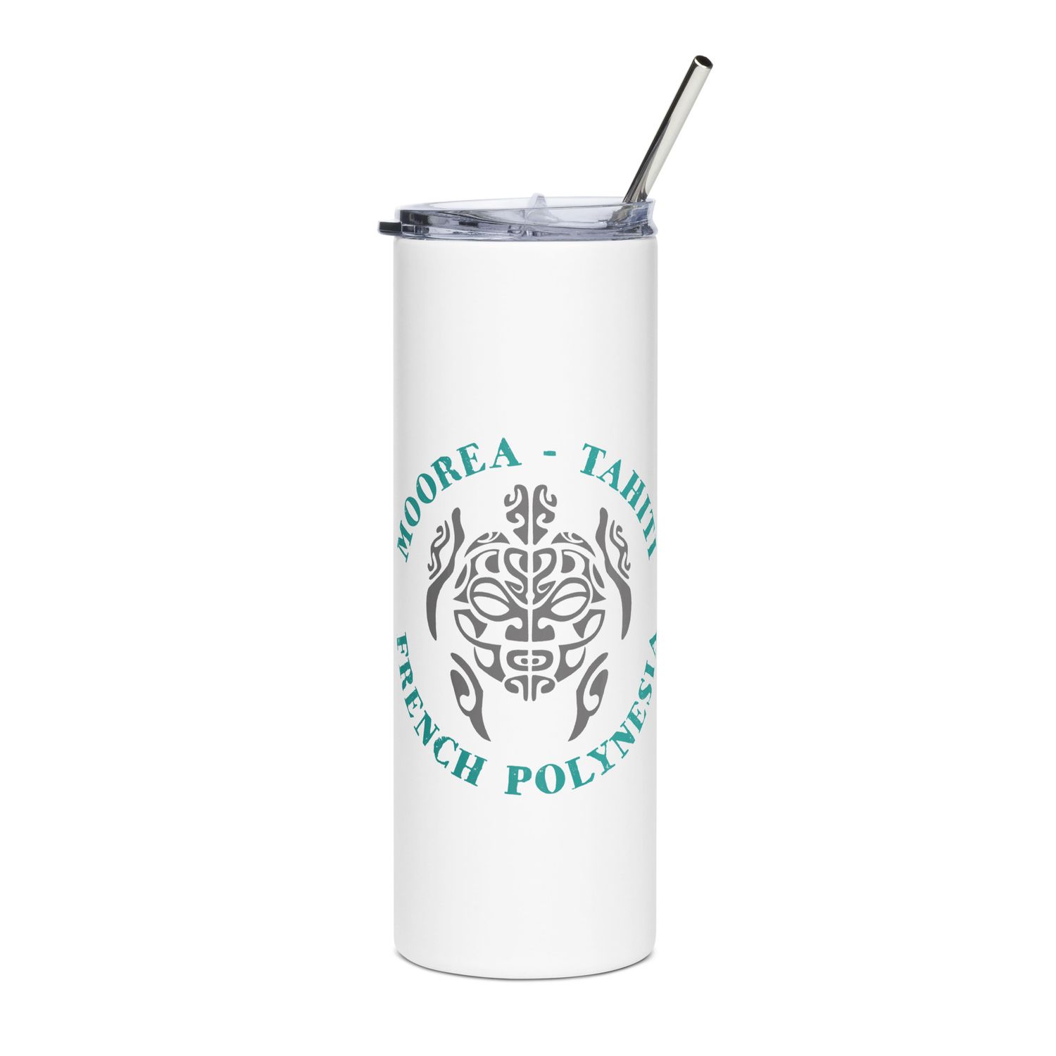 Moorea Tahiti Sea Turtle, French Polynesia Stainless Steel Tumbler