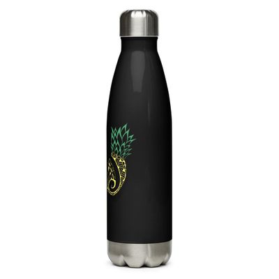 Tribal Tattoo Pineapples Stainless steel water bottle