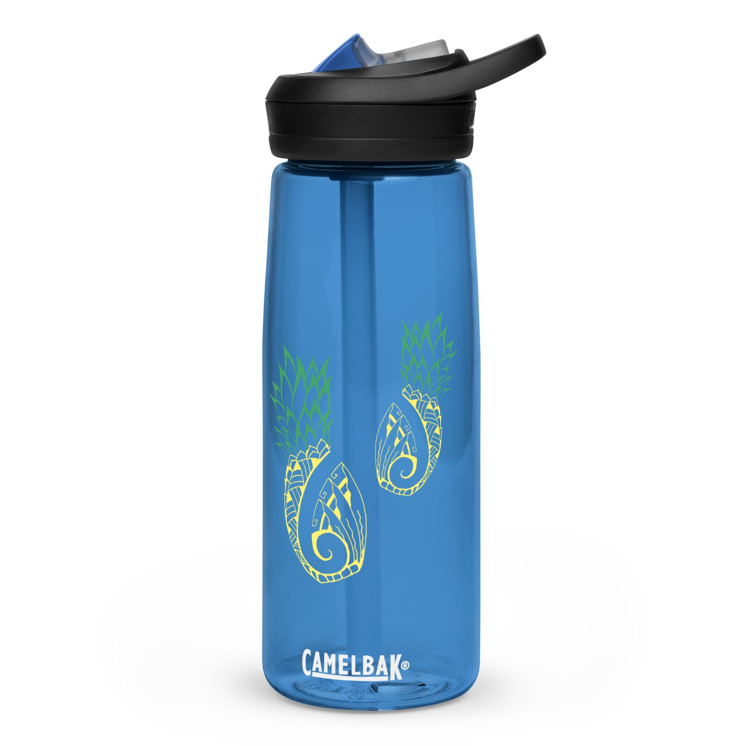 Tribal Tattoo Pineapples Sports Water Bottle
