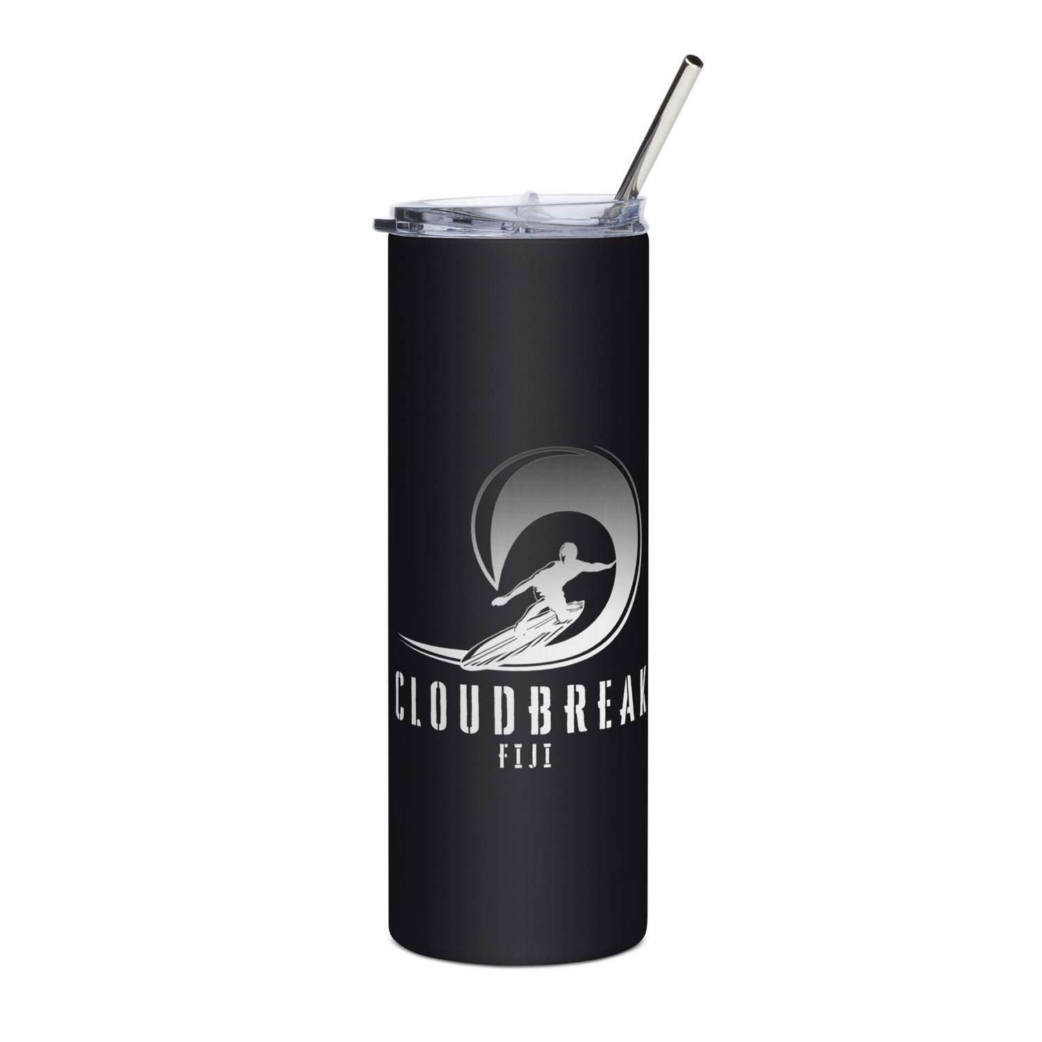 Surf Cloudbreak, Surfing Cloudbreak in Fiji, Pipe Surfer Stainless Steel Tumbler