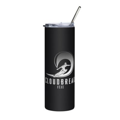 Surf Cloudbreak, Surfing Cloudbreak in Fiji, Pipe Surfer Stainless Steel Tumbler