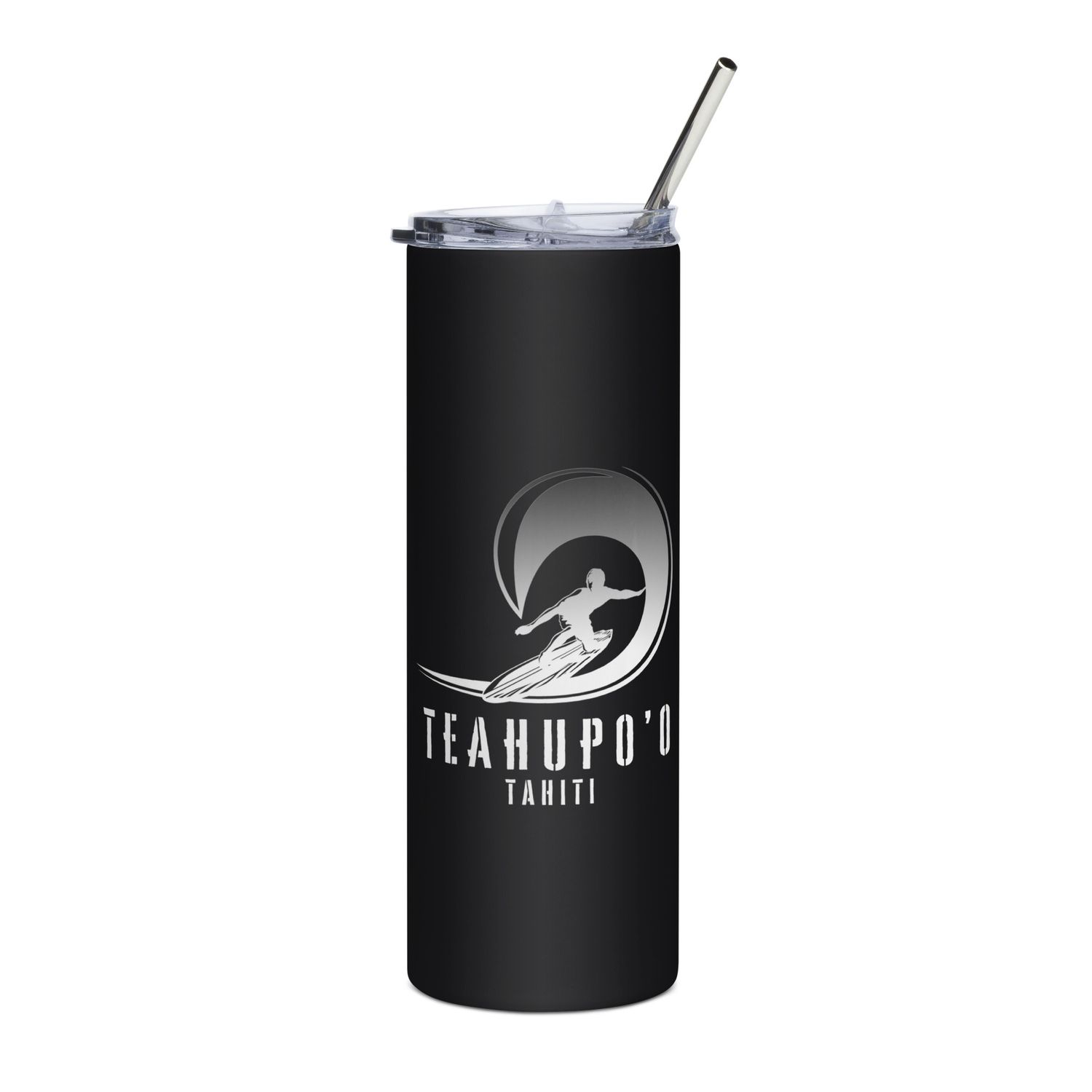 Surf Teahupo&#39;o, Surfing Teahupo&#39;o in Tahiti, Pipe Surfer Stainless Steel Tumbler