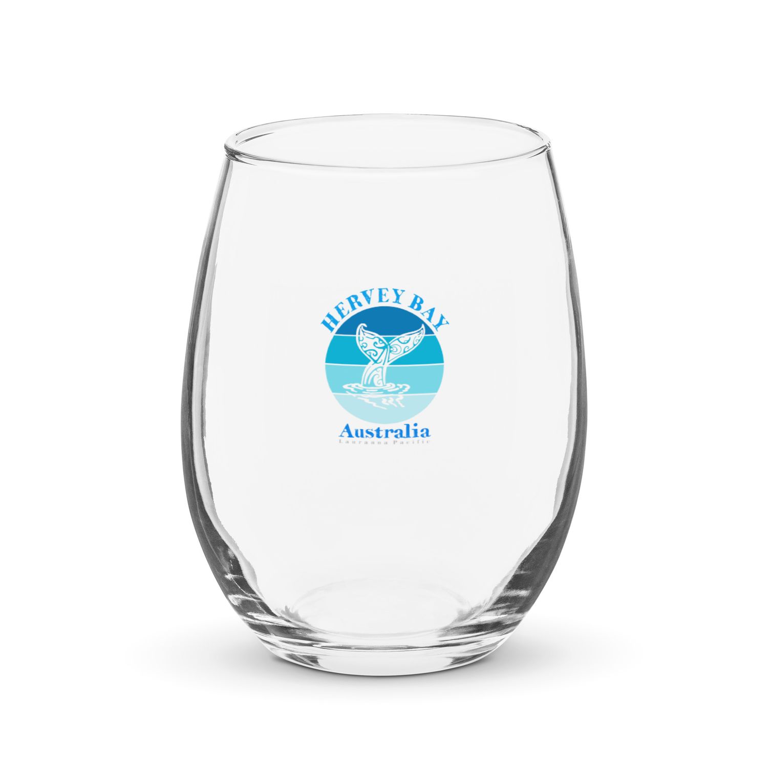 Whale Tail Hervey Bay Australia Ocean Stemless Wine Glass