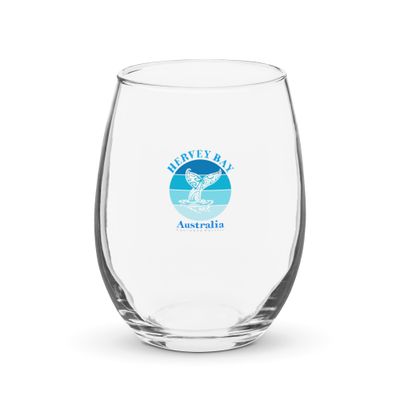 Whale Tail Hervey Bay Australia Ocean Stemless Wine Glass