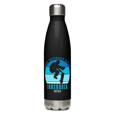 Innsbruck Austria Skateboard Culture Urban Skateboarding Stainless Steel Water Bottle