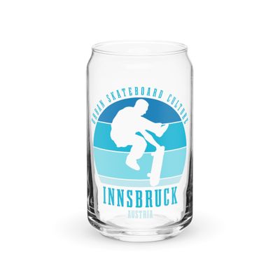 Innsbruck Austria Skateboard Culture Urban Skateboarding Can-Shaped Glass