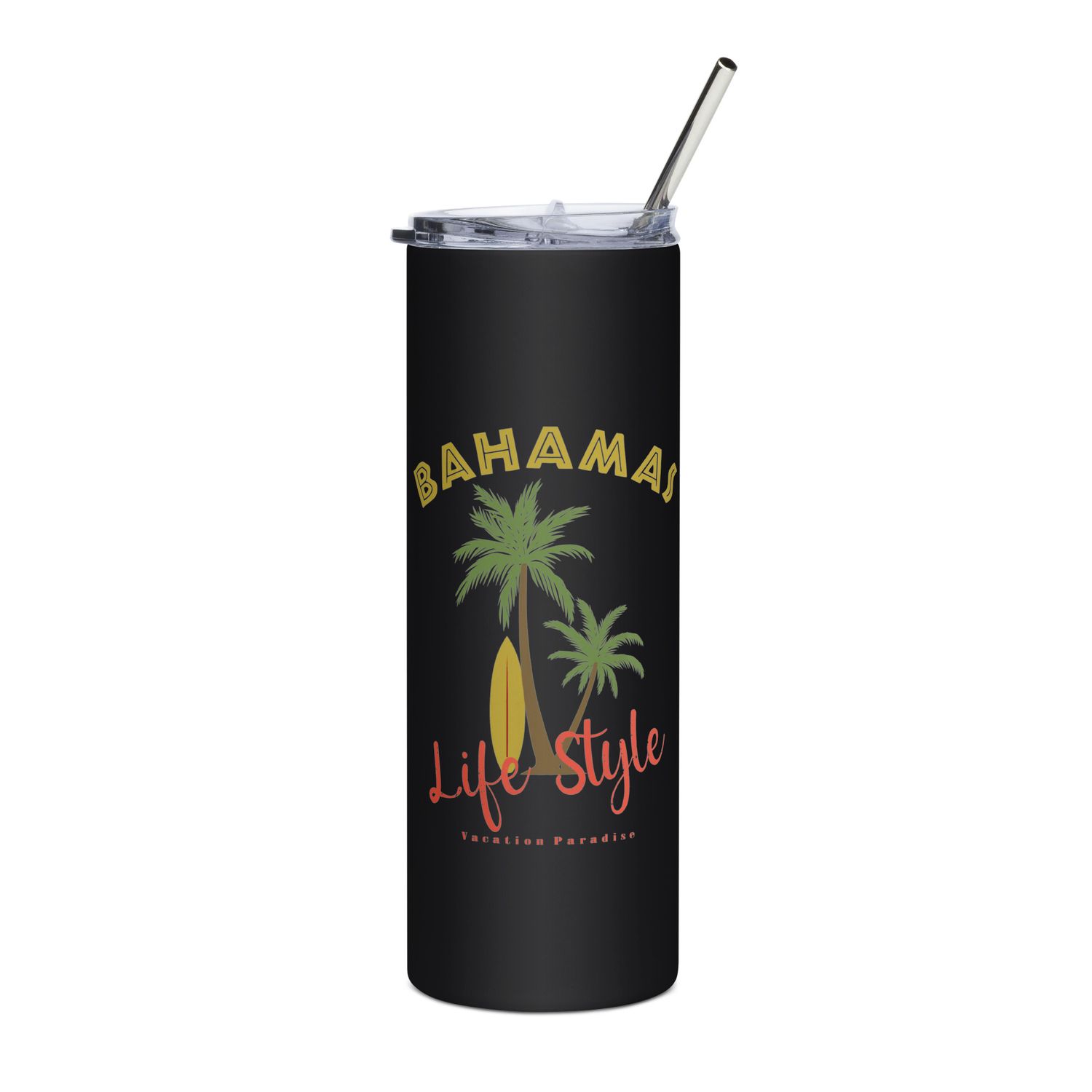 Bahamas Tropical Life Style, Tourist Vacation Stainless Steel Tumbler