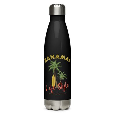 Bahamas Tropical Life Style, Tourist Vacation Stainless Steel Water Bottle