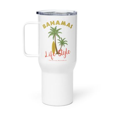 Bahamas Tropical Life Style, Tourist Vacation Travel Mug with a Handle