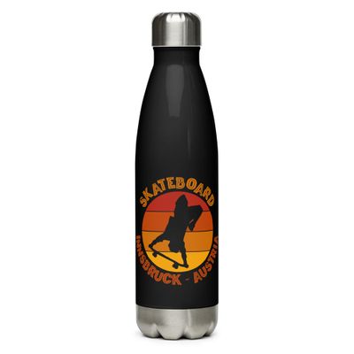 Innsbruck Austria Skateboarder Urban Skateboarding Stainless Steel Water Bottle