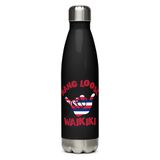 Waikiki Shaka Hang Loose Hawaiian Flag Stainless Steel Water Bottle