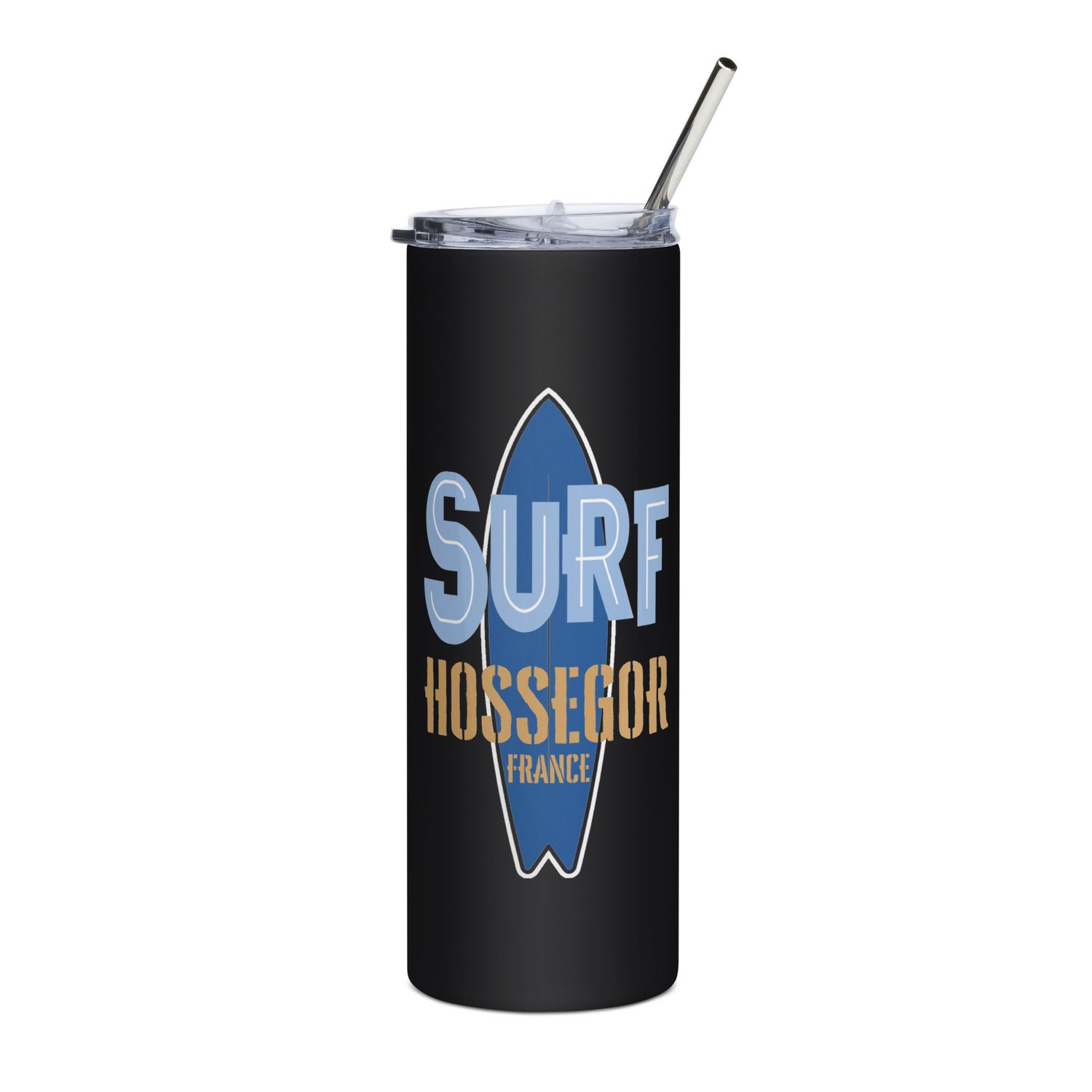 Surf Hossegor, Surfing Hossegor in France, Surfboard Stainless Steel Tumbler