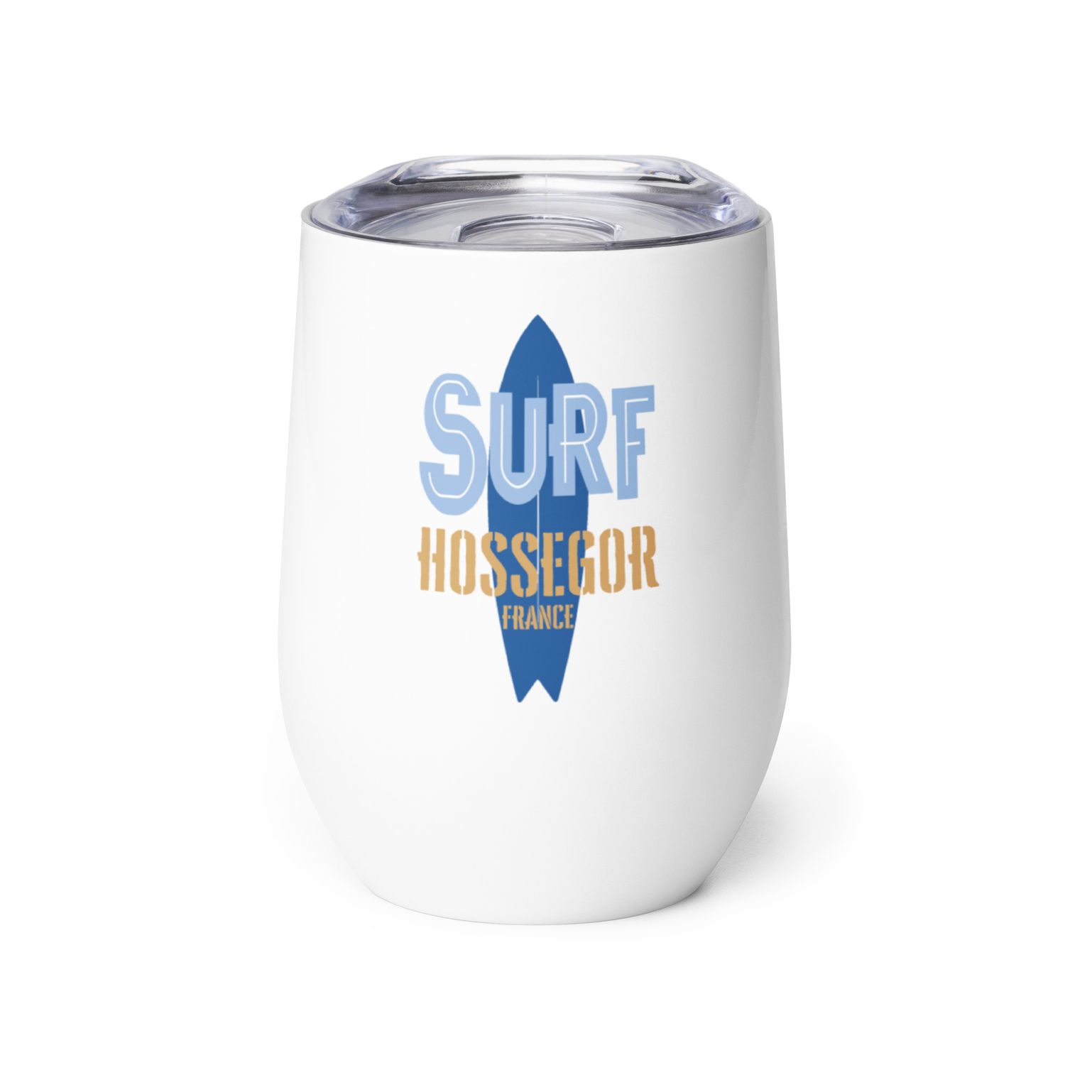 Surf Hossegor, Surfing Hossegor in France, Surfboard Wine Tumbler