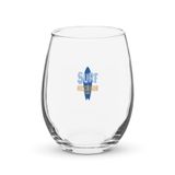 Surf Hossegor, Surfing Hossegor in France, Surfboard Stemless Wine Glass