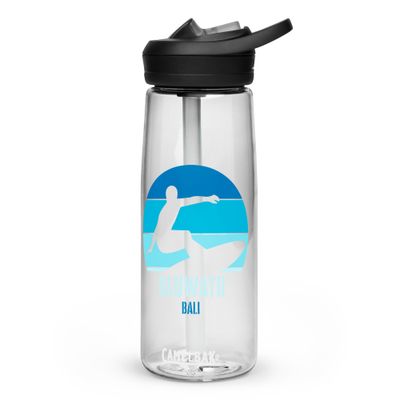 Surfing Uluwatu Bali, Indonesian Surfer Sports Water Bottle