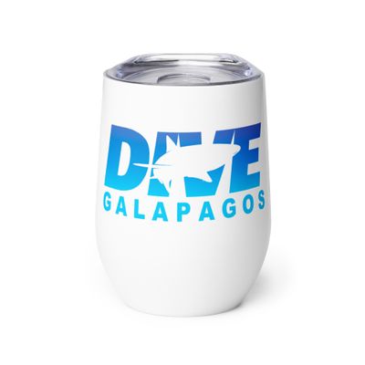 Dive Galapagos with Sharks, Scuba Diving at the Galapagos Islands Wine Tumbler