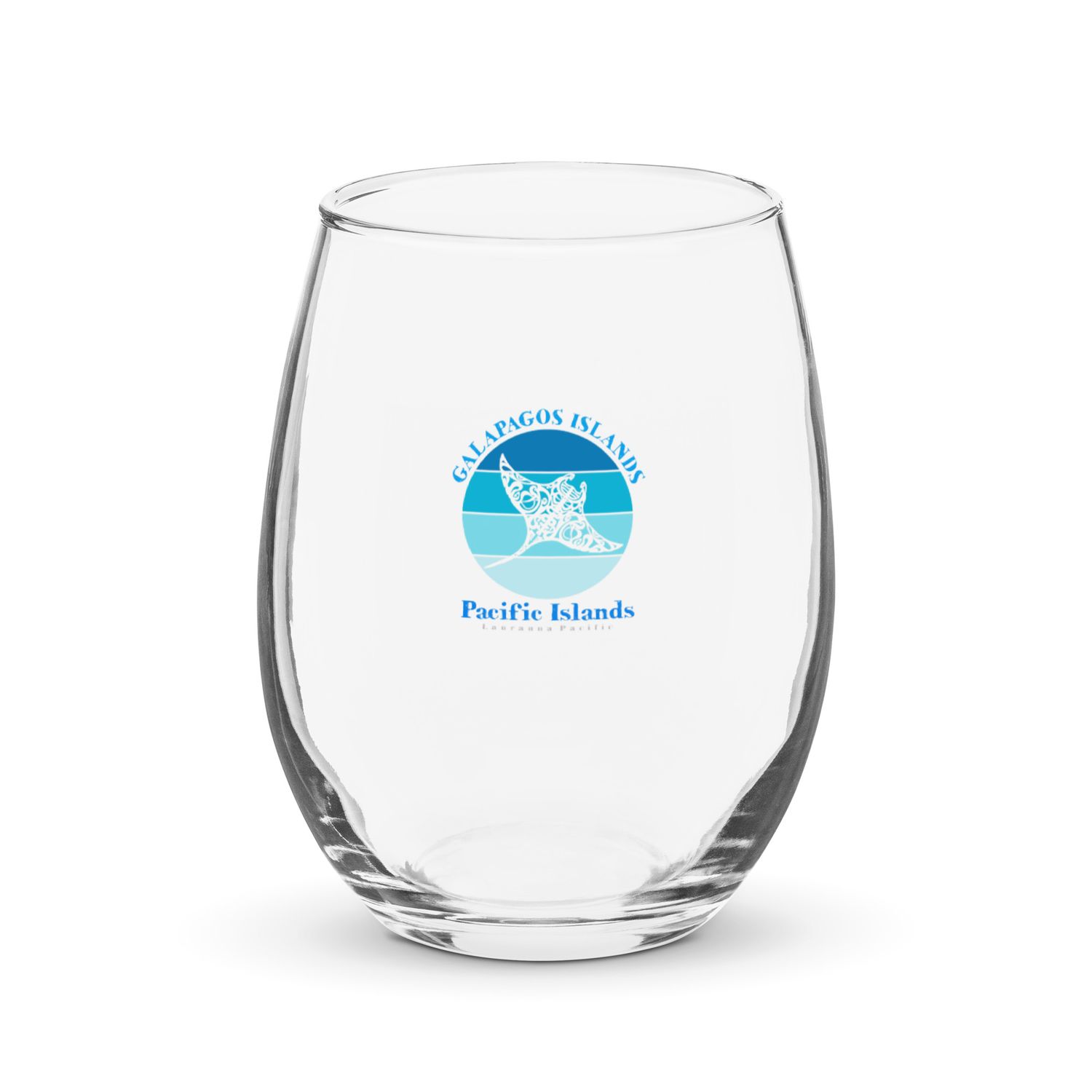 Manta Ray Galapagos Islands Ocean Stemless Wine Glass