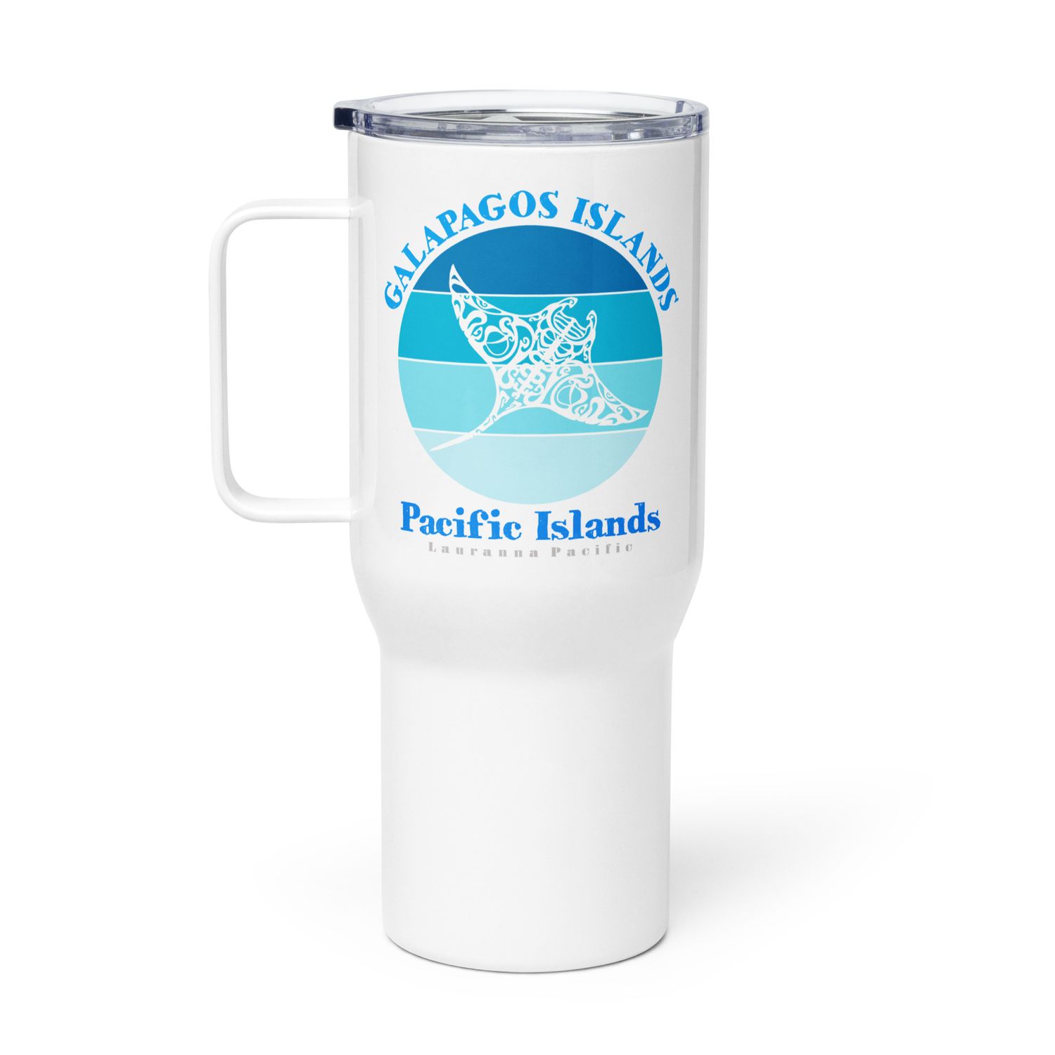 Manta Ray Galapagos Islands Ocean Travel Mug with a Handle