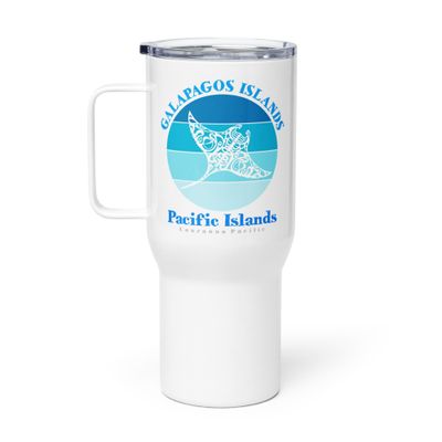 Manta Ray Galapagos Islands Ocean Travel Mug with a Handle