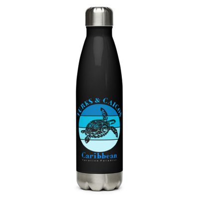 Sea Turtle Turks and Caicos Ocean Stainless Steel Water Bottle
