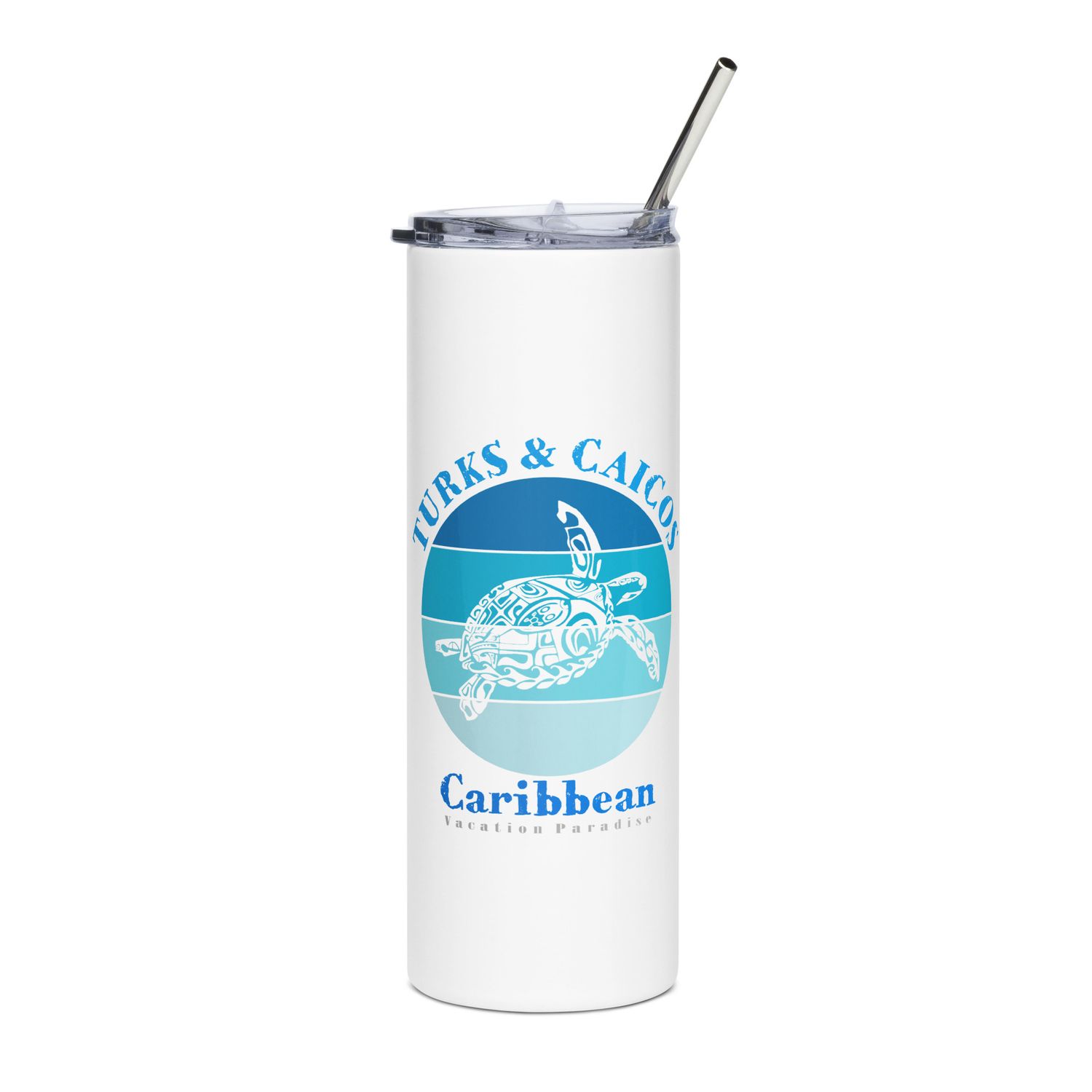 Sea Turtle Turks and Caicos Ocean Stainless Steel Tumbler