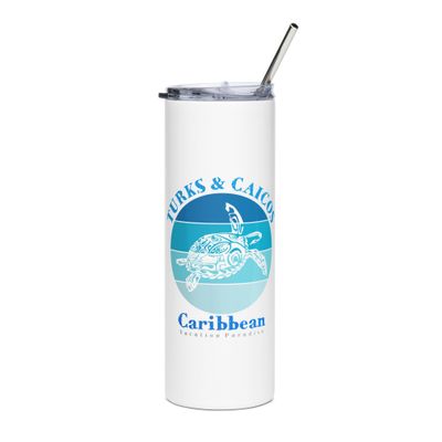 Sea Turtle Turks and Caicos Ocean Stainless Steel Tumbler