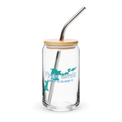 Virgin Gorda Island Coordinates, Tourist Vacation Can-Shaped Glass