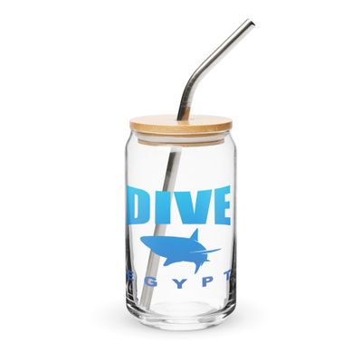 Dive Egypt with Shark, Scuba Diving in Egypt with Sharks Can-Shaped Glass