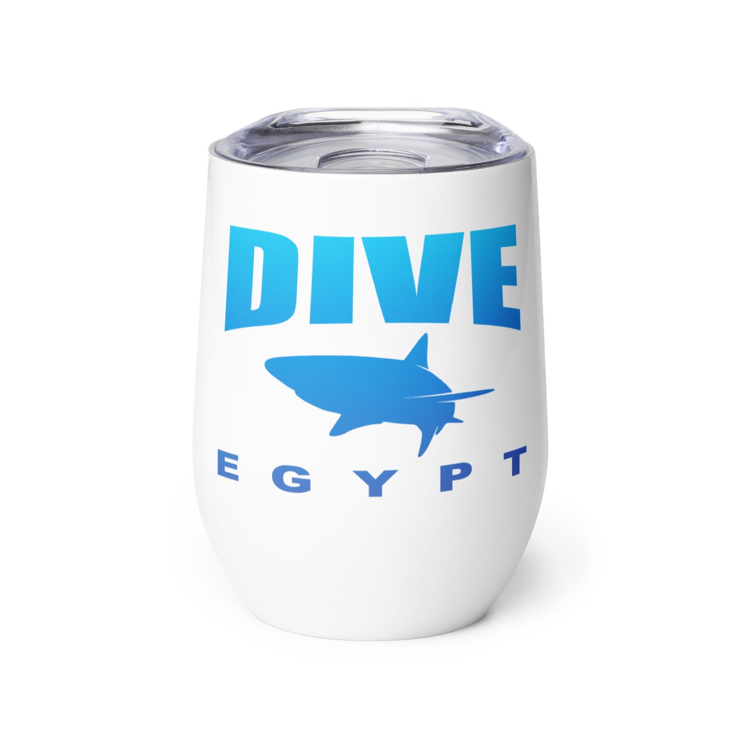 Dive Egypt with Shark, Scuba Diving in Egypt with Sharks Wine Tumbler