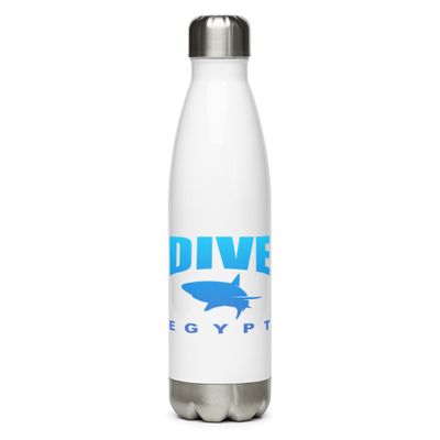 Dive Egypt with Shark, Scuba Diving in Egypt with Sharks Stainless Steel Water Bottle