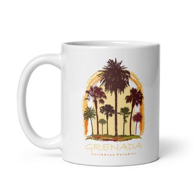 Grenada Paradise Travel, Tourist Vacation White Coffee Mug