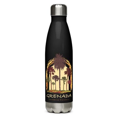 Grenada Paradise Travel, Tourist Vacation Stainless Steel Water Bottle