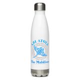 Manta Ray Ari Atoll Maldives Tribal Tattoo Stainless Steel Water Bottle