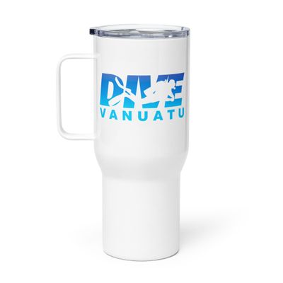 Dive Vanuatu, Scuba Diving in Vanuatu Travel Mug with a Handle