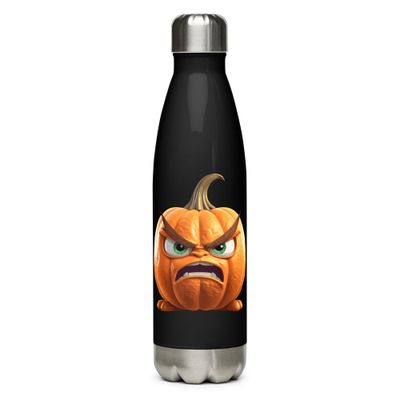 Halloween Angry Pumpkin 1 Stainless Steel Water Bottle