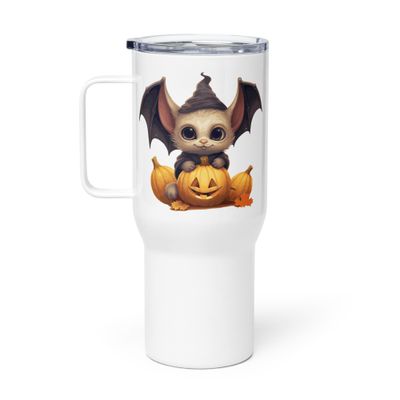 Halloween Cute Bat 1 Travel Mug with a Handle