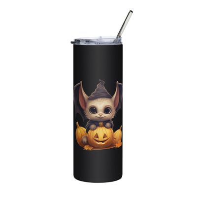 Halloween Cute Bat 1 Stainless Steel Tumbler
