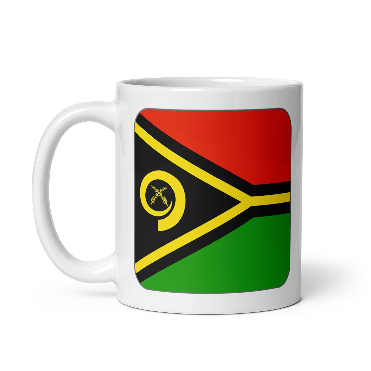 Vanuatu Flag White Coffee Mug