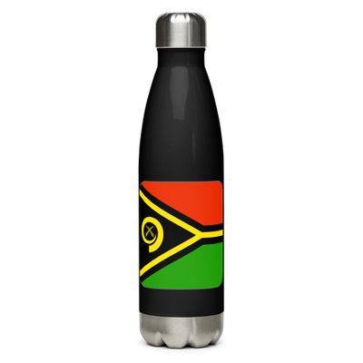Vanuatu Flag Stainless Steel Water Bottle