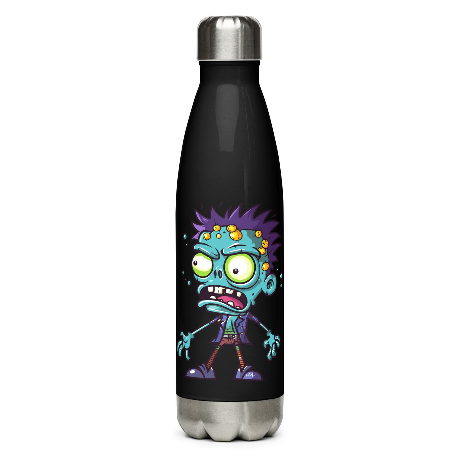 Halloween Cartoon Zombie 1 Stainless Steel Water Bottle