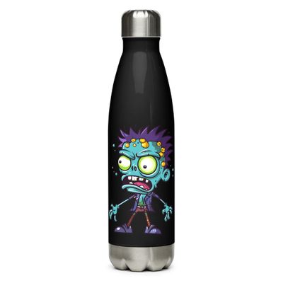 Halloween Cartoon Zombie 1 Stainless Steel Water Bottle